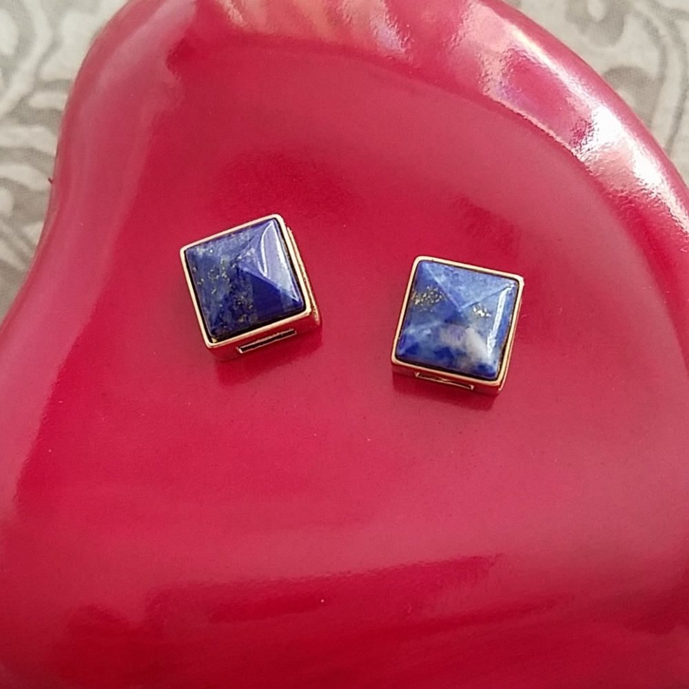 KEEP Collective gold and blue stone accent keys